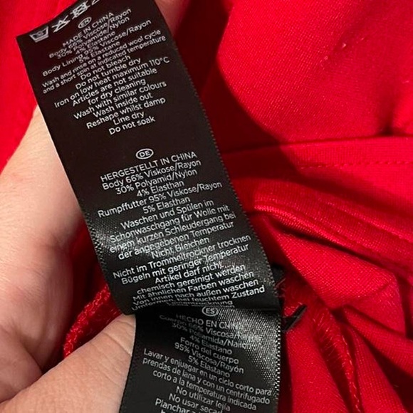 Hobbs London Anela Dress In Flag Red Size US 14 - Picture 15 of 16